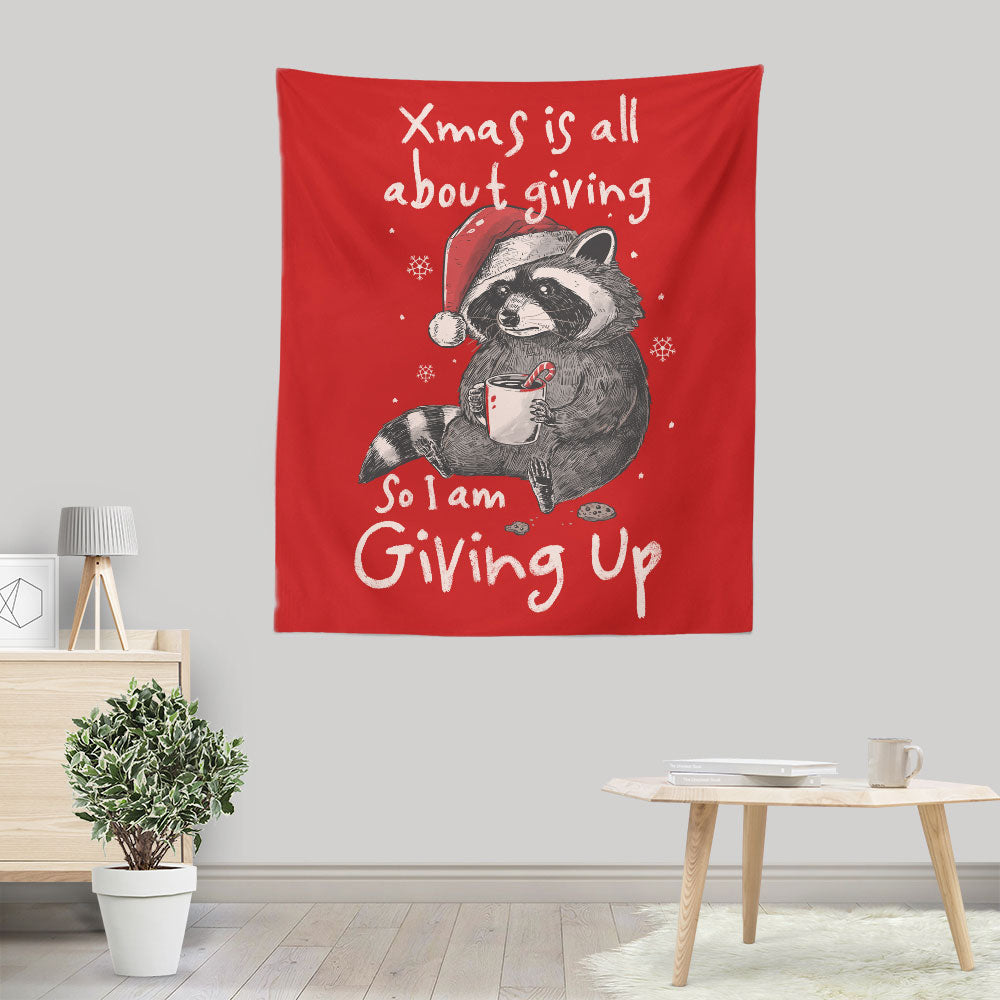 Giving Up Xmas - Wall Tapestry
