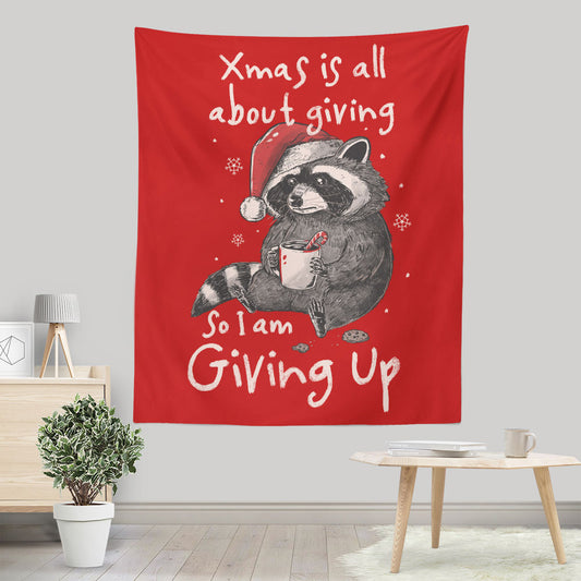 Giving Up Xmas - Wall Tapestry