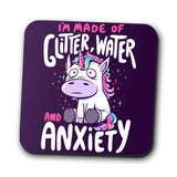 Glitter, Water, and Anxiety - Coasters