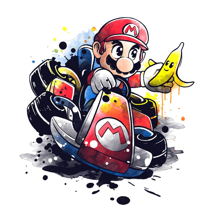 Go Kart Watercolor - Mousepad