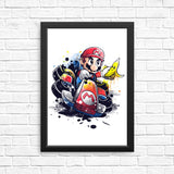 Go Kart Watercolor - Posters & Prints