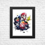 Go Kart Watercolor - Posters & Prints