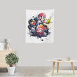 Go Kart Watercolor - Wall Tapestry
