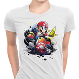 Go Kart Watercolor - Women's Apparel
