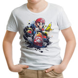 Go Kart Watercolor - Youth Apparel