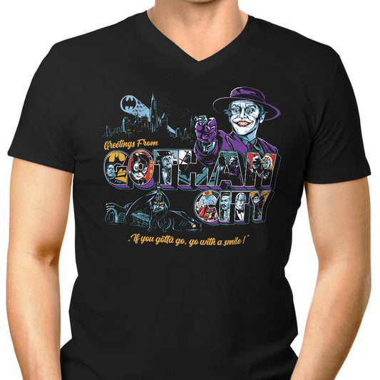 Go With a Smile - Men's V-Neck