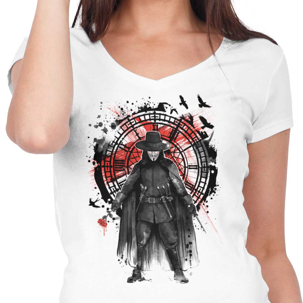 God Is In The Rain - Women's V-Neck