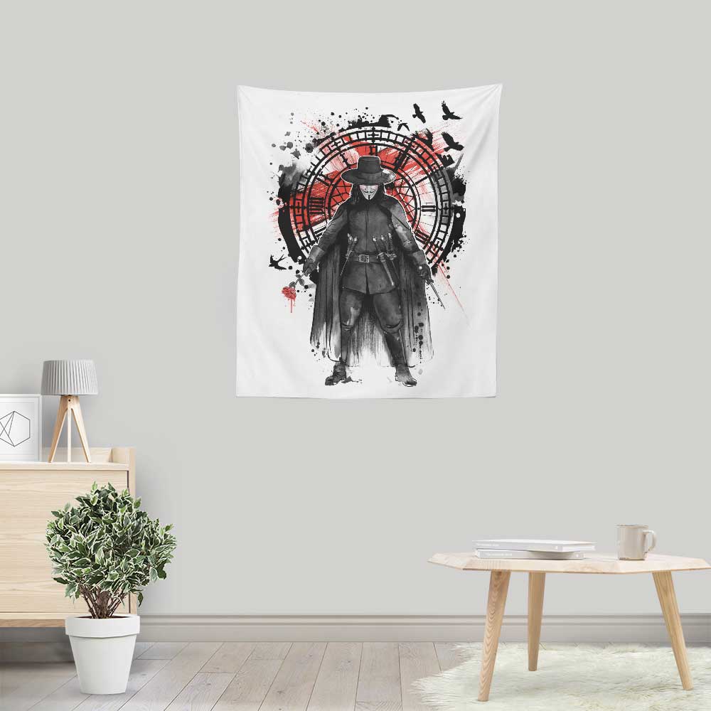 God Is In The Rain - Wall Tapestry