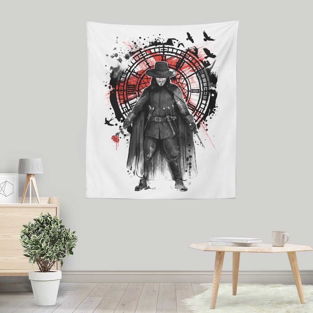 God Is In The Rain - Wall Tapestry