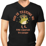 God is Testing Me - Men's V-Neck