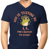 God is Testing Me - Men's V-Neck
