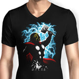 God of Thunder - Men's V-Neck