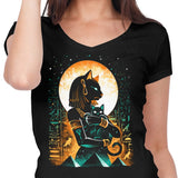 Goddess of Cats - Women's V-Neck