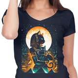 Goddess of Cats - Women's V-Neck