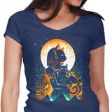 Goddess of Cats - Women's V-Neck