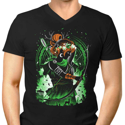 Goddess of Hunting - Men's V-Neck