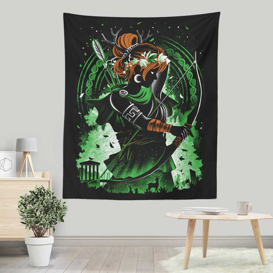 Goddess of Hunting - Wall Tapestry