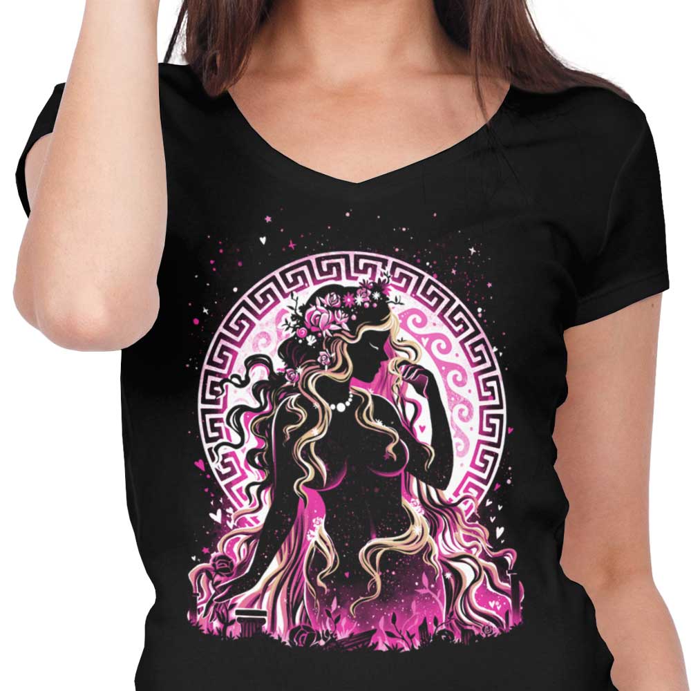 Goddess of Love and Beauty - Women's V-Neck