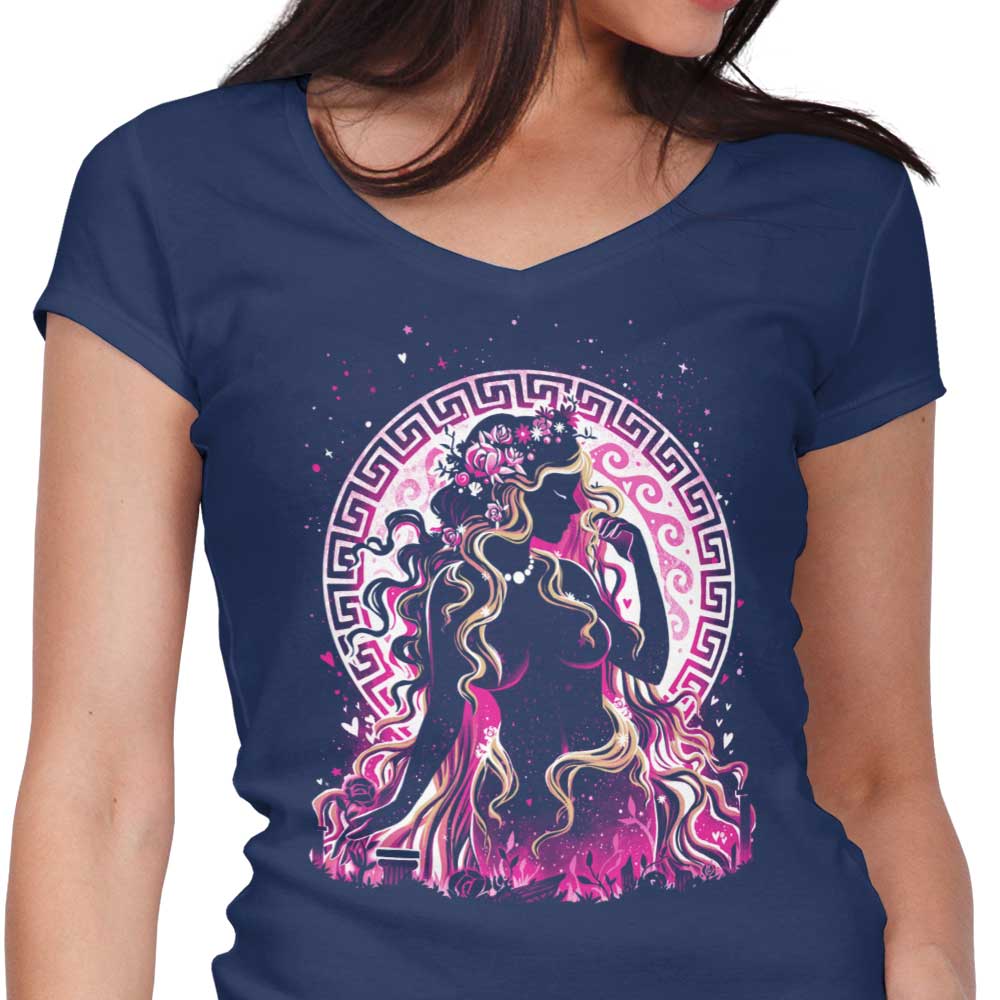 Goddess of Love and Beauty - Women's V-Neck