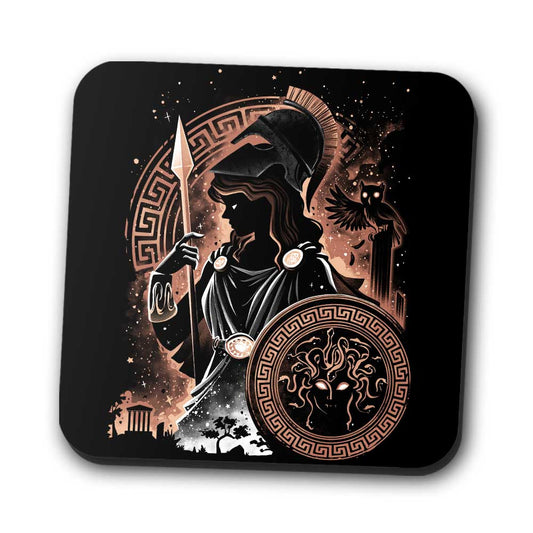 Goddess of Wisdom, Arts, and War - Coasters