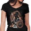 Goddess of Wisdom, Arts, and War - Women's V-Neck