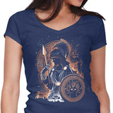 Goddess of Wisdom, Arts, and War - Women's V-Neck