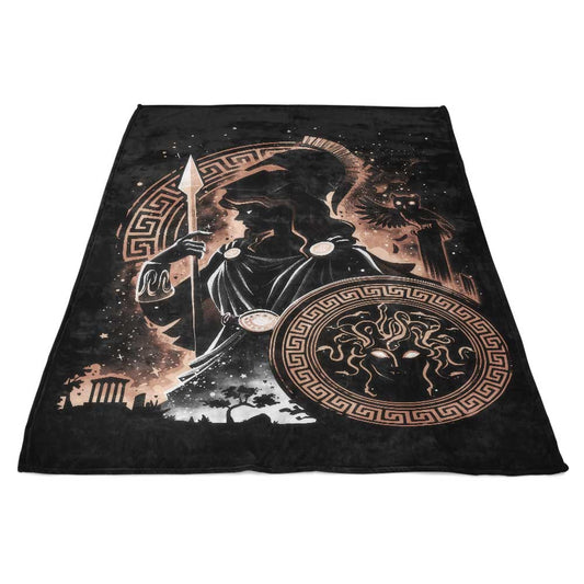 Goddess of Wisdom, Arts, and War - Fleece Blanket