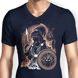Goddess of Wisdom, Arts, and War - Men's V-Neck