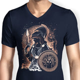 Goddess of Wisdom, Arts, and War - Men's V-Neck