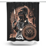 Goddess of Wisdom, Arts, and War - Shower Curtain