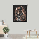 Goddess of Wisdom, Arts, and War - Wall Tapestry