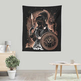Goddess of Wisdom, Arts, and War - Wall Tapestry