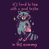 Good Taste Raccoon - Canvas Print