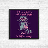 Good Taste Raccoon - Posters & Prints
