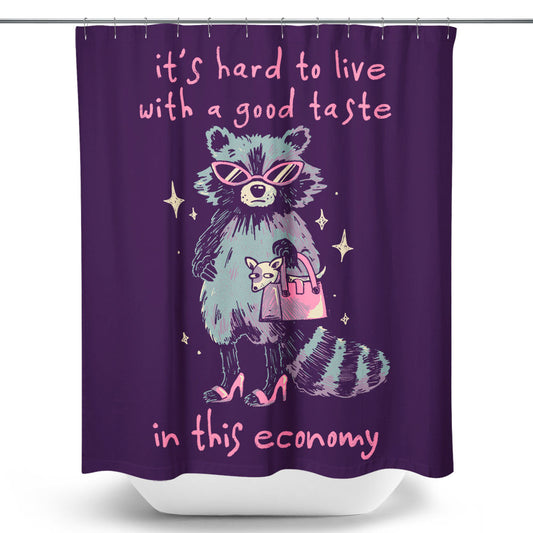 Good Taste Raccoon - Shower Curtain