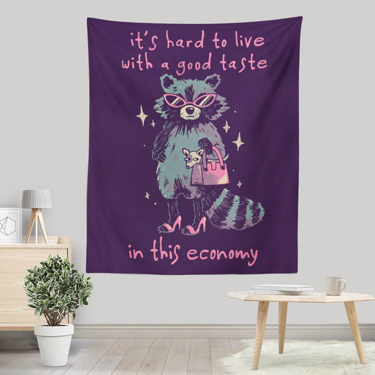 Good Taste Raccoon - Wall Tapestry