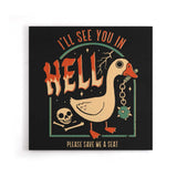 Goose Warning - Canvas Print