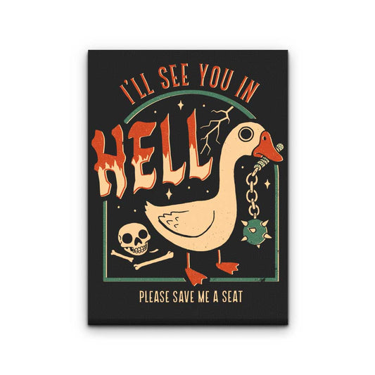 Goose Warning - Canvas Print