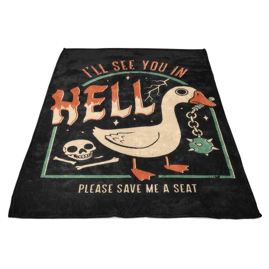 Goose Warning - Fleece Blanket