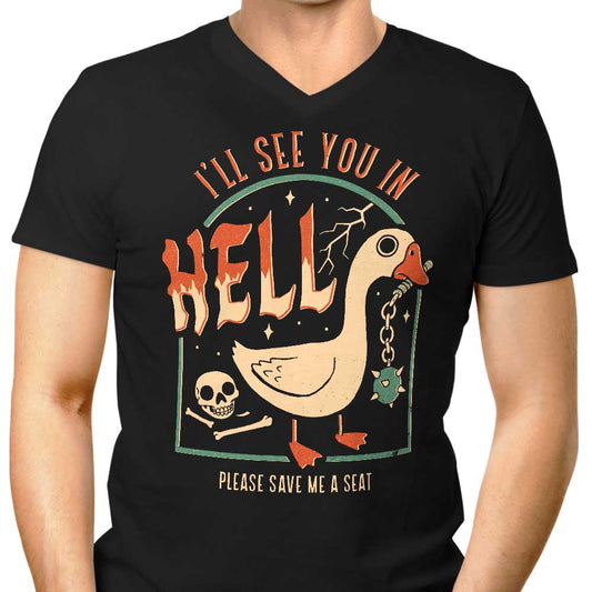 Goose Warning - Men's V-Neck