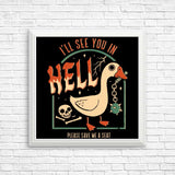 Goose Warning - Posters & Prints