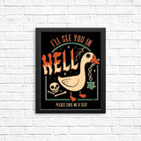 Goose Warning - Posters & Prints