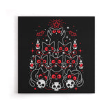 Gothic Christmas Kittens - Canvas Print