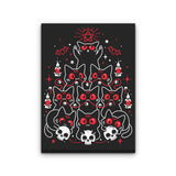 Gothic Christmas Kittens - Canvas Print