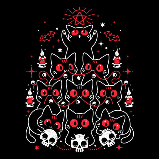 Gothic Christmas Kittens - Long Sleeve T-Shirt