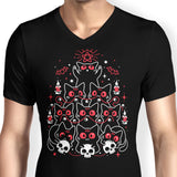 Gothic Christmas Kittens - Men's V-Neck