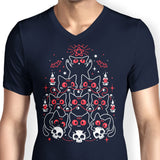 Gothic Christmas Kittens - Men's V-Neck