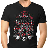Gothic Christmas Kittens - Men's V-Neck