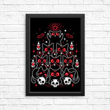 Gothic Christmas Kittens - Posters & Prints