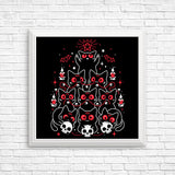 Gothic Christmas Kittens - Posters & Prints